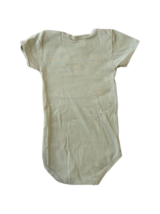 A Green Short Sleeve Bodysuits from Petit Bateau in size 3T for neutral. (Back View)
