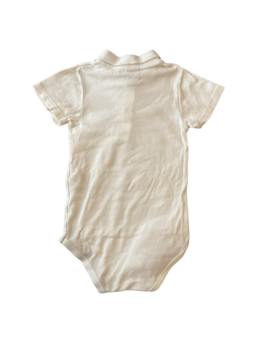 A White Short Sleeve Bodysuits from Petit Bateau in size 3T for neutral. (Back View)