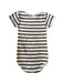 A Beige Short Sleeve Bodysuits from Petit Bateau in size 3T for neutral. (Back View)