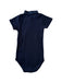 A Navy Short Sleeve Bodysuits from Petit Bateau in size 3T for neutral. (Back View)