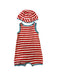 A Red Sleeveless Rompers from Petit Bateau in size 18-24M for neutral. (Back View)