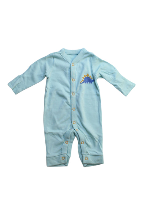 A Blue Onesies from Mothercare in size Newborn for boy. (Front View)