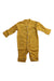 A Yellow Long Sleeve Rompers from Mothercare in size Newborn for boy. (Front View)