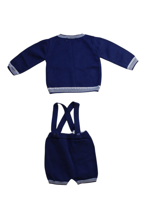 A Navy Overall Sets from Mayoral in size Newborn for boy. (Back View)