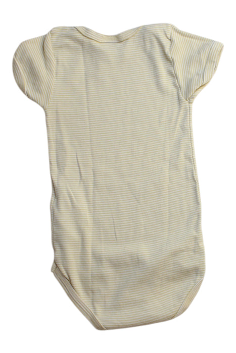 A Beige Short Sleeve Bodysuits from Petit Bateau in size 18-24M for boy. (Back View)