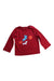A Red Long Sleeve T Shirts from Jacadi in size 6-12M for boy. (Front View)