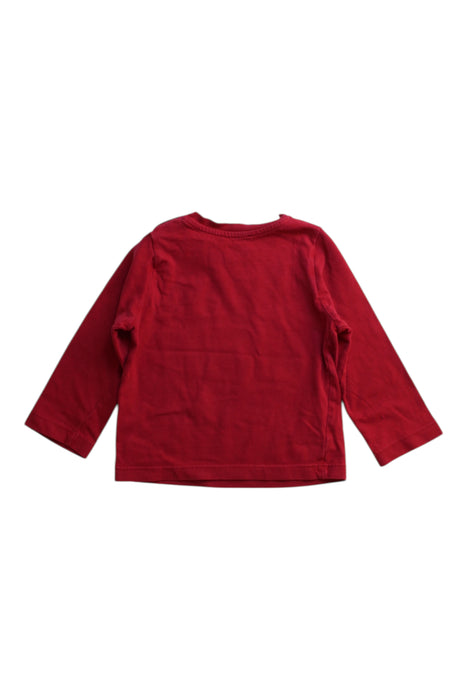 A Red Long Sleeve T Shirts from Jacadi in size 6-12M for boy. (Back View)