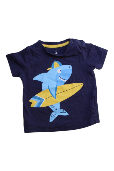 A Navy Short Sleeve T Shirts from Mothercare in size 3-6M for boy. (Front View)