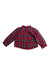 A Red Long Sleeve Shirts from Babidu in size 6-12M for boy. (Back View)