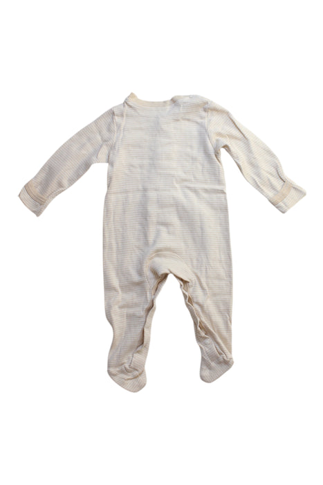 A White Onesies from Natures Purest in size 12-18M for neutral. (Back View)