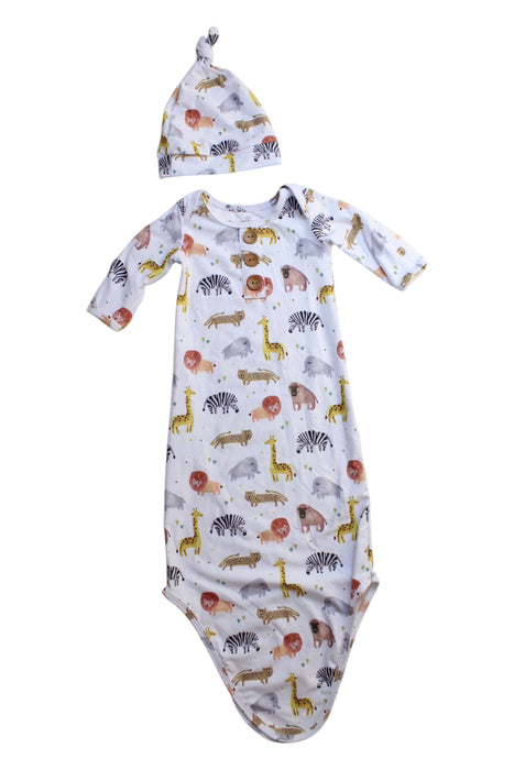 A Multicolour Nightgowns from Caden Lane in size 3-6M for neutral. (Front View)