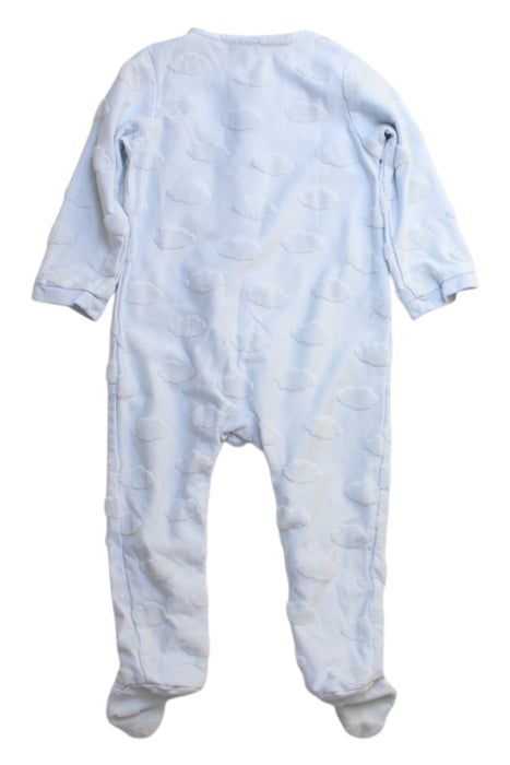 A Blue Onesies from Jacadi in size 6-12M for boy. (Back View)