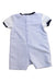 A White Short Sleeve Rompers from Boss in size 6-12M for boy. (Back View)