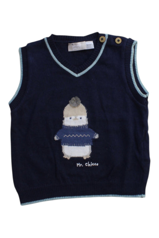 A Navy Sweater Vests from Chicco in size 6-12M for boy. (Front View)