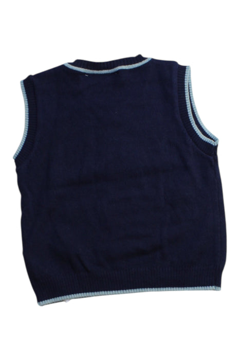 A Navy Sweater Vests from Chicco in size 6-12M for boy. (Back View)