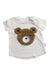 A White Short Sleeve T Shirts from Hux in size 3-6M for boy. (Front View)