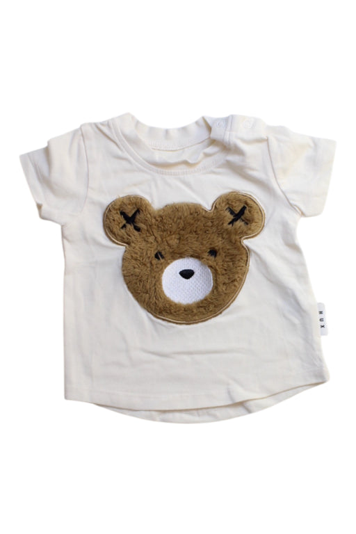 A White Short Sleeve T Shirts from Hux in size 3-6M for boy. (Front View)
