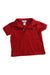 A Red Short Sleeve Polos from Ralph Lauren in size 3-6M for boy. (Front View)