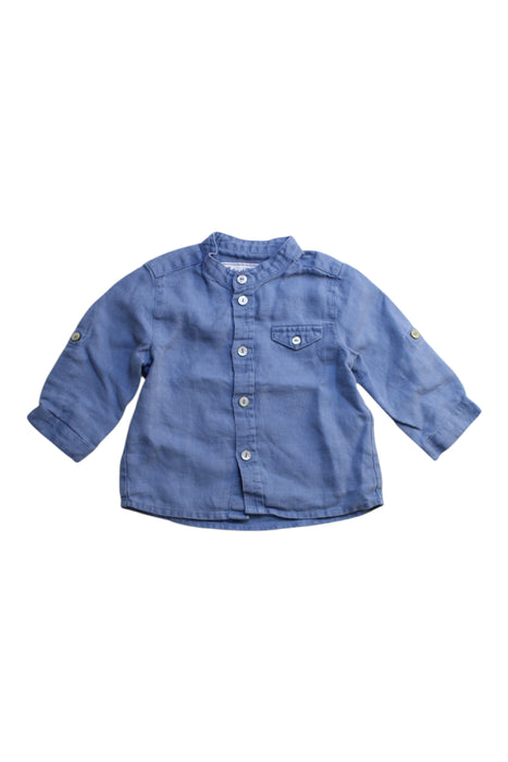A Blue Long Sleeve Shirts from Tartine et Chocolat in size 18-24M for boy. (Front View)
