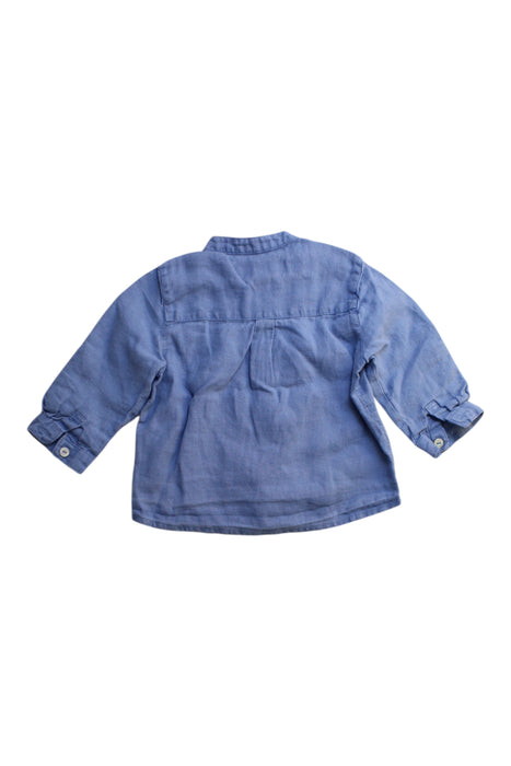 A Blue Long Sleeve Shirts from Tartine et Chocolat in size 18-24M for boy. (Back View)
