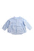 A Blue Long Sleeve Shirts from Nanos in size 6-12M for boy. (Front View)