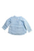A Blue Long Sleeve Shirts from Nanos in size 6-12M for boy. (Back View)