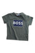 A Green Short Sleeve T Shirts from Boss in size 6-12M for boy. (Front View)