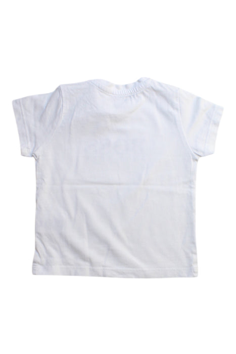 A White Short Sleeve T Shirts from Boss in size 6-12M for boy. (Back View)