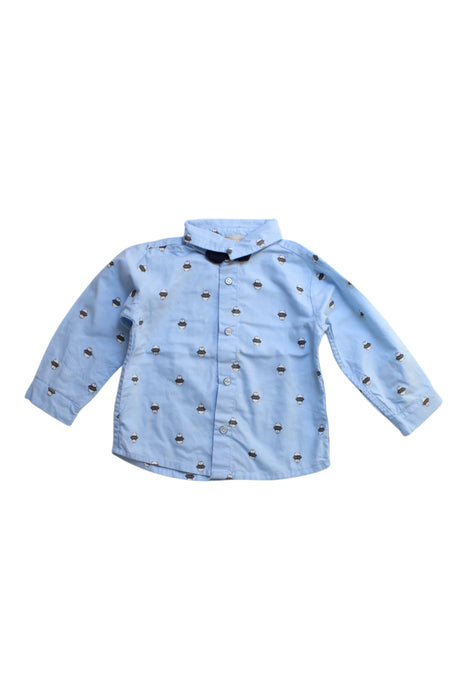 A Blue Long Sleeve Shirts from Chicco in size 6-12M for boy. (Front View)
