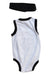 A White Sleeveless Bodysuits from Air Jordan in size 3-6M for boy. (Back View)