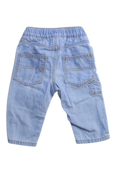 A Blue Jeans from Jacadi in size 3-6M for neutral. (Back View)