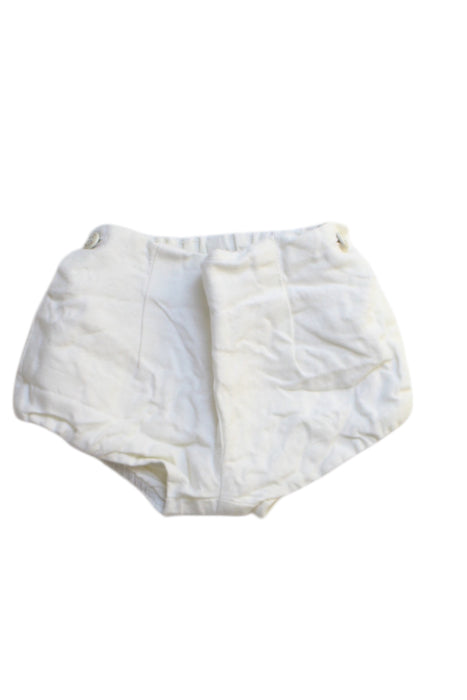 A White Bloomers from Nanos in size 3-6M for boy. (Front View)