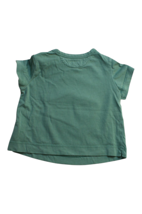 A Green Short Sleeve T Shirts from Nanos in size 6-12M for boy. (Back View)