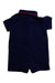 A Navy Short Sleeve Rompers from Ralph Lauren in size 6-12M for boy. (Back View)