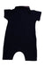 A Navy Short Sleeve Rompers from Moncler in size 6-12M for boy. (Back View)