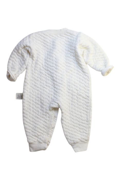 A White Onesies from Natures Purest in size 6-12M for neutral. (Back View)