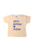 A Beige Short Sleeve T Shirts from Petit Bateau in size 6-12M for neutral. (Front View)