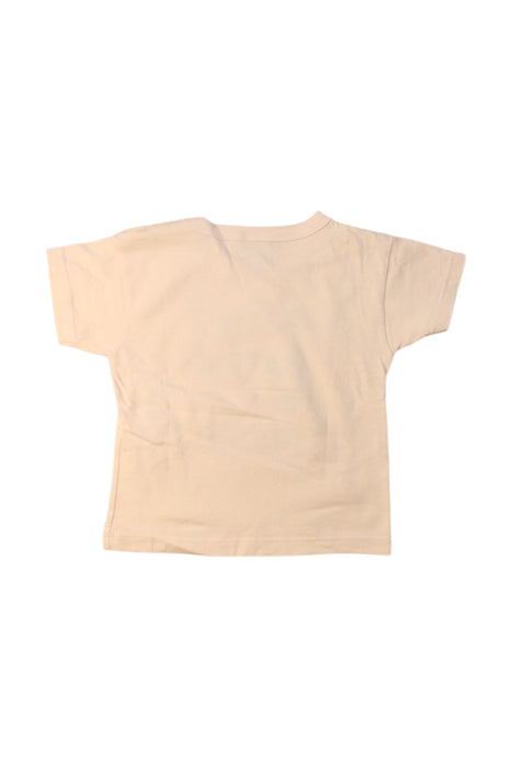 A Beige Short Sleeve T Shirts from Petit Bateau in size 6-12M for neutral. (Back View)