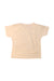 A Beige Short Sleeve T Shirts from Petit Bateau in size 6-12M for neutral. (Back View)
