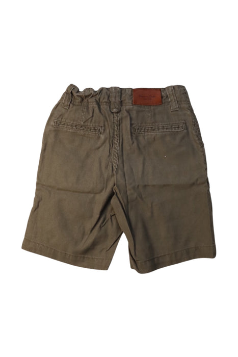 A Green Shorts from Massimo Dutti in size 5T for boy. (Back View)