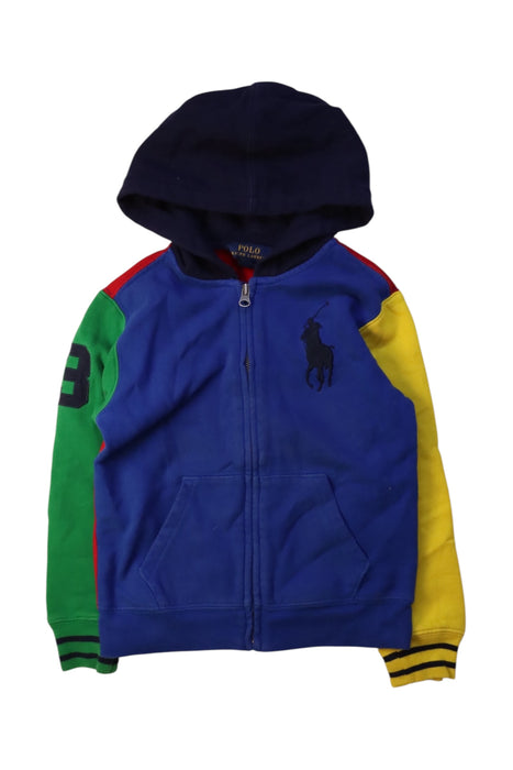 A Multicolour Zippered Sweatshirts from Polo Ralph Lauren in size 6T for boy. (Front View)