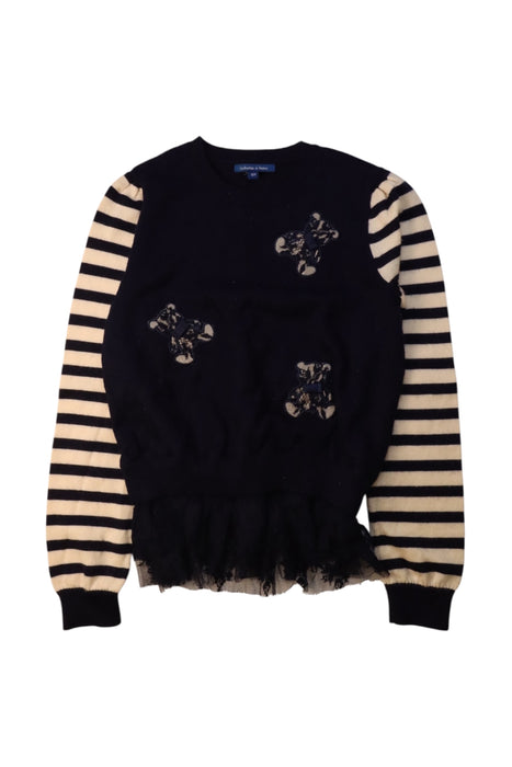 A Black Long Sleeve Tops from Nicholas & Bears in size 10Y for girl. (Front View)