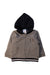 A Grey Hooded Sweatshirts from Jacadi in size 12-18M for boy. (Front View)