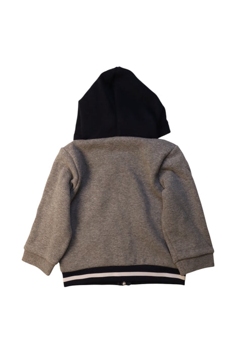 A Grey Hooded Sweatshirts from Jacadi in size 12-18M for boy. (Back View)