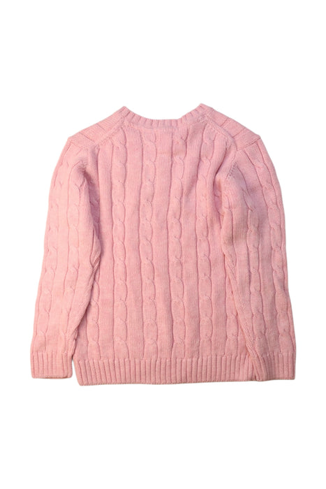 A Pink Knit Sweaters from Janie & Jack in size 4T for girl. (Back View)