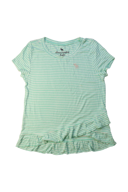 A Green Short Sleeve Tops from Abercrombie & Fitch in size 9Y for girl. (Front View)