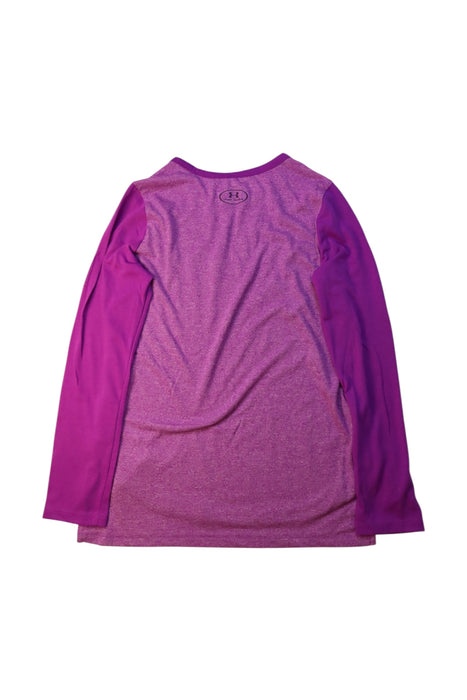 A Purple Long Sleeve Tops from Under Armour in size 10Y for girl. (Back View)