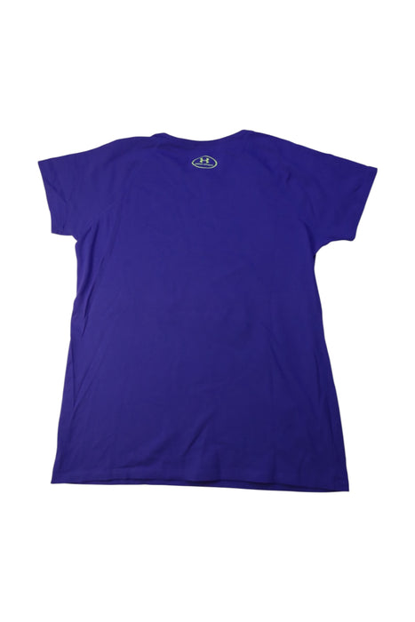 A Purple Short Sleeve T Shirts from Under Armour in size 14Y for girl. (Back View)