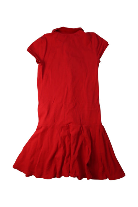 A Red Short Sleeve Dresses from Polo Ralph Lauren in size 12Y for girl. (Back View)