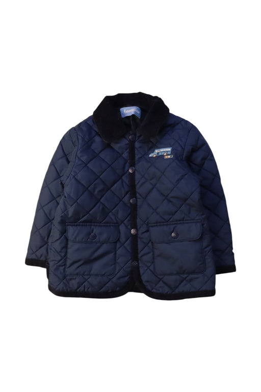 A Navy Puffer/Quilted Coats & Outerwear from Familiar in size 18-24M for boy. (Front View)